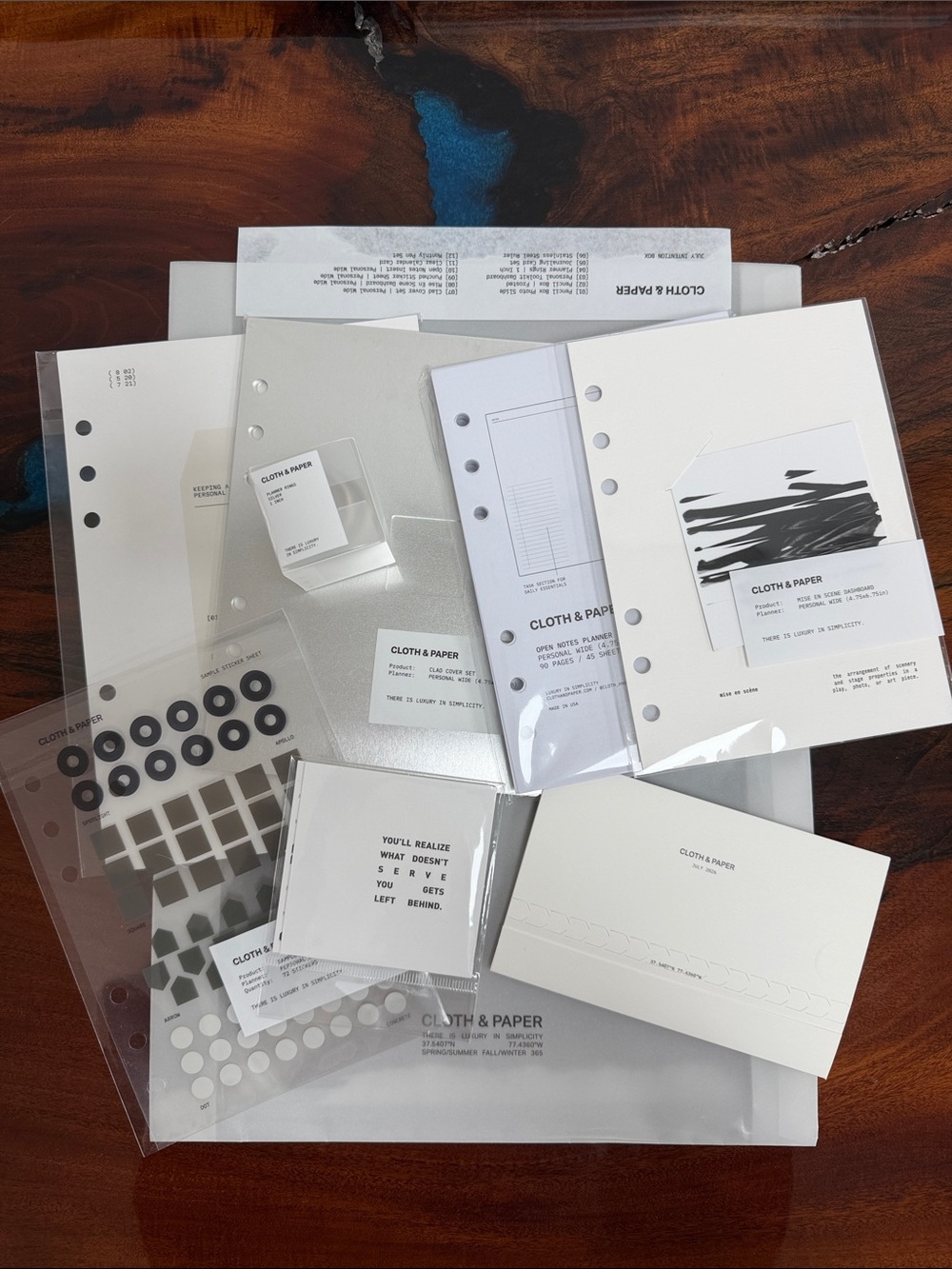 Cloth & Paper Partial July Intention Box